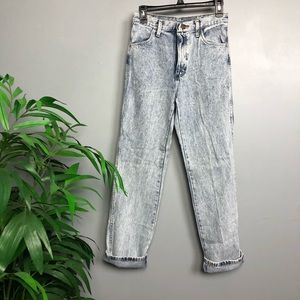 Vintage Acid Wash Rustler Mom Jean 29 x 32